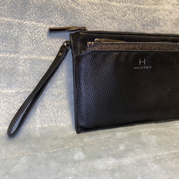 Halston pewter nylon wristlet with insert - Picture 4 of 5
